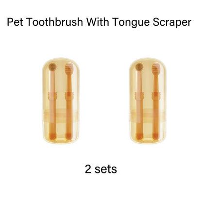 🎁Pet Toothbrush With Tongue Scraper