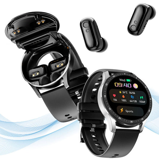 2-in-1 Smartwatch & Earbuds ⌚🎧 | TWS Bluetooth | Offline Payments 💳 | IP67 Waterproof