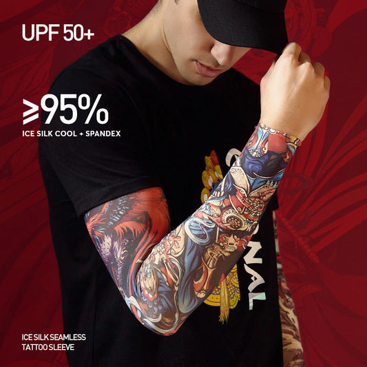 Anti-UV50++ Ice Silk Tatoo Sleeves