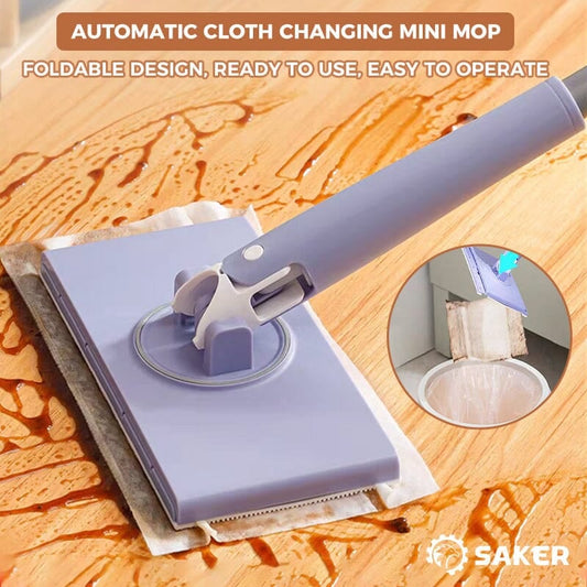 👍Fully automatic, hand wash-free, practical small mop