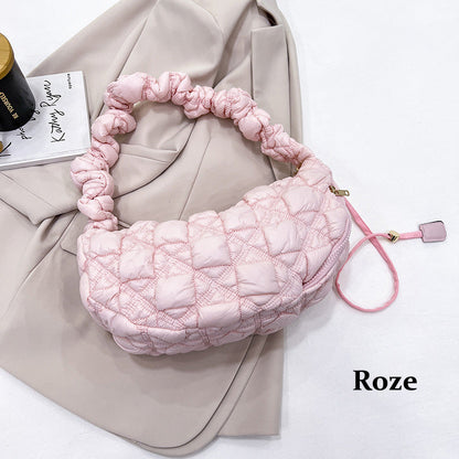 Women's Quilted Puffy Handbag