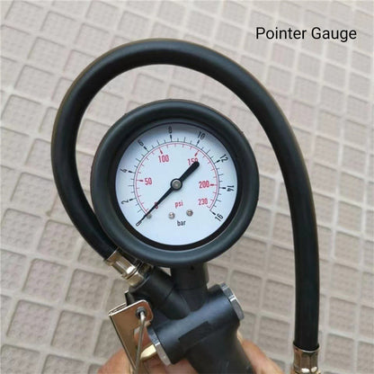 2-in-1 Tire Inflator Pressure Gauge