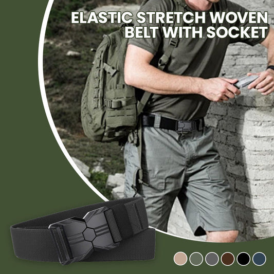 🔥2025 HOT SALE - 49% OFF🔥Elastic Stretch Woven Belt with Socket