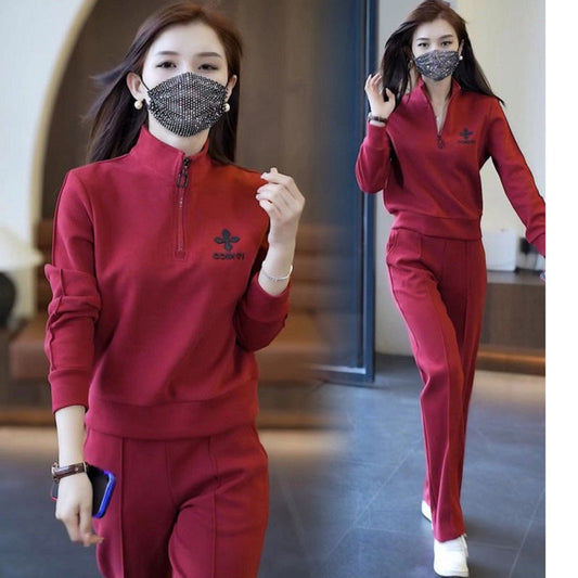 Women Sportswear Loose & Thin Casual Two-piece Suit